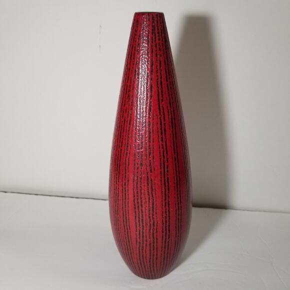 Hyalyn USA red ceramic vase (1.1162) - Picture 2 of 15